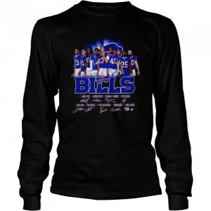 Buffalo Bills Micah Hyde Jordan Poyer and Tremaine Edmunds Captains signatures shirt 3