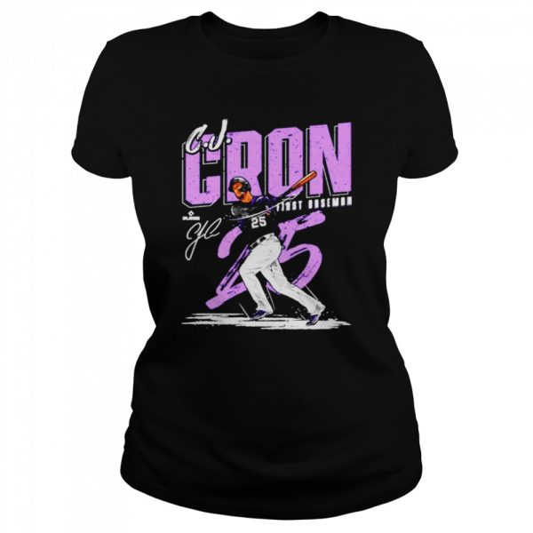 C.J. Cron Colorado Chisel Baseball Signatures Shirt