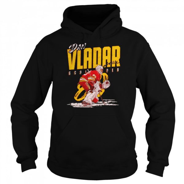 Calgary Flames Dan Vladar goalder signature shirt