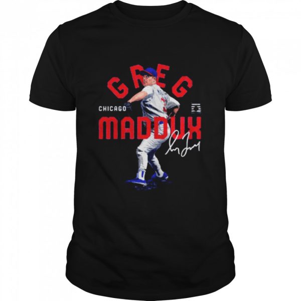 Chicago Cubs Greg Maddux arc signature shirt