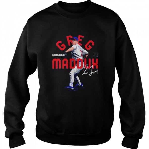 Chicago Cubs Greg Maddux arc signature shirt