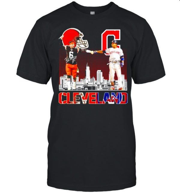 Cleveland Browns vs Cleveland Indians signature shirt