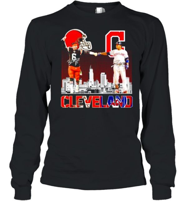 Cleveland Browns vs Cleveland Indians signature shirt