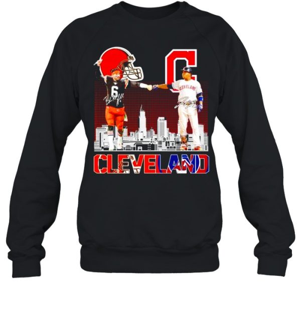 Cleveland Browns vs Cleveland Indians signature shirt