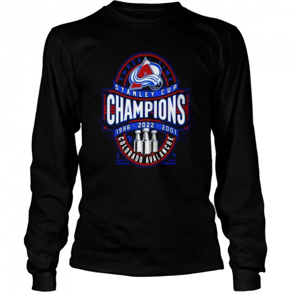 Colorado Avalanche 3-Time Stanley Cup Champions Clear The Puck shirt