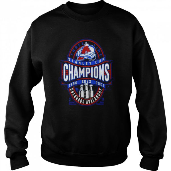 Colorado Avalanche 3-Time Stanley Cup Champions Clear The Puck shirt