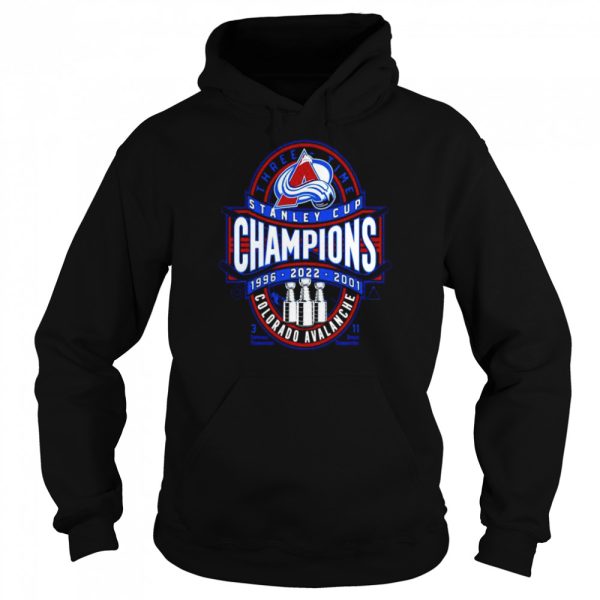 Colorado Avalanche 3-Time Stanley Cup Champions Clear The Puck shirt