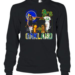 Curry Golden State Warriors and Stewart Oakland Athletics Oakland signatures shirt 3