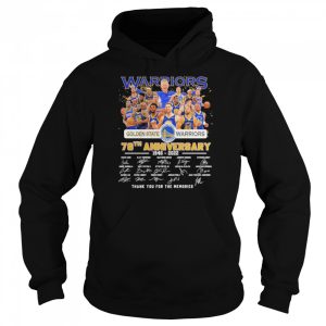 Golden State Warriors Team 76th anniversary 1946 2022 thank you for the memories signatures shirt 5