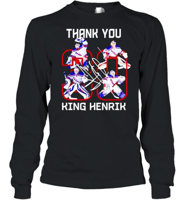 Henrik Lundqvist New York Rangers thank you king shirt