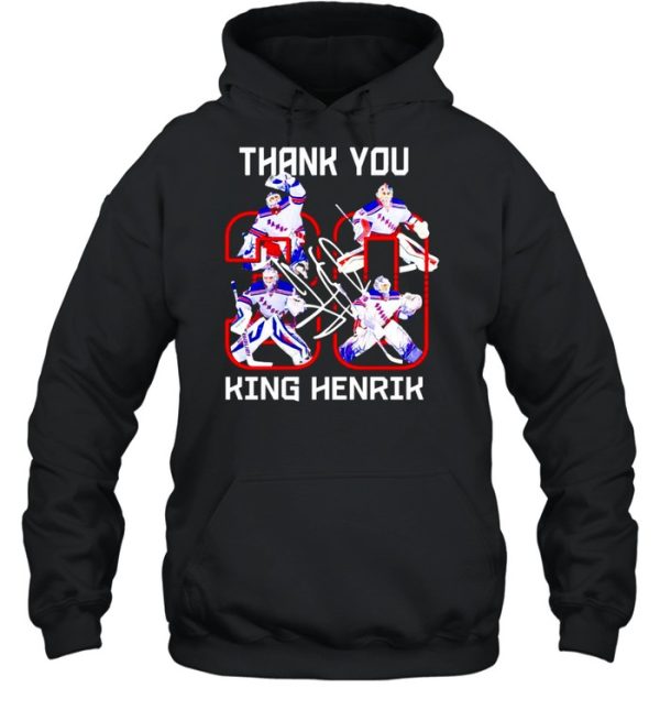 Henrik Lundqvist New York Rangers thank you king shirt