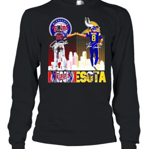 Minnesota Twins and Vikings with Donaldson and Cousins champions shirt 3