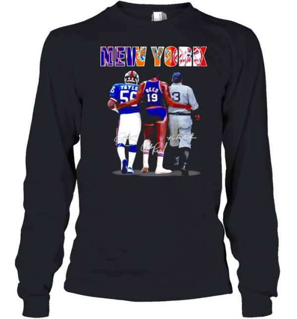 New York Lawrence Taylor Willis Reed Babe Ruth shirt