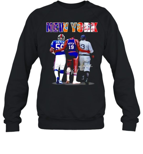 New York Lawrence Taylor Willis Reed Babe Ruth shirt