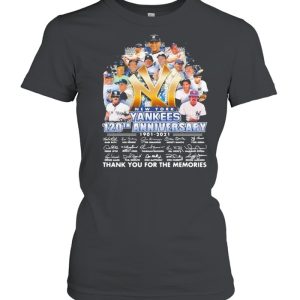 New York Yankees 120th Anniversary 1901 – 2021 Thank You For The Memories Shirt