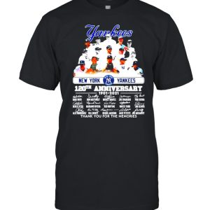 New York Yankees 120th anniversary 1901-2021 signatures shirt