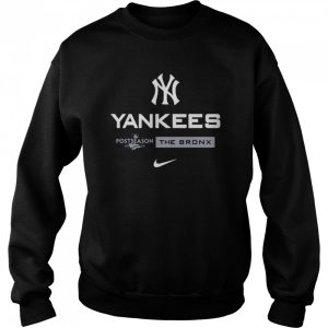 New York Yankees Nike 2022 Postseason Authentic Collection Dugout The Bronx Shirt 4