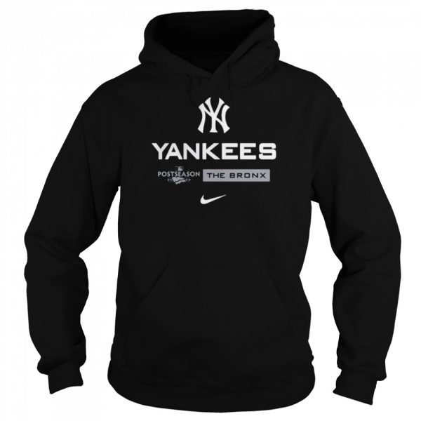 New York Yankees Nike 2022 Postseason Authentic Collection Dugout The Bronx Shirt