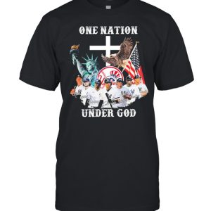 New York Yankees One Nation Under God Signatures Shirt