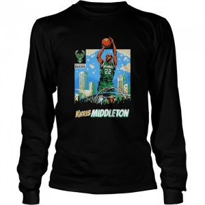 Original Bucks khris middleton skyline milwaukee bucks shirt 3