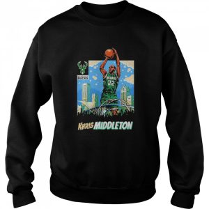 Original Bucks khris middleton skyline milwaukee bucks shirt 4