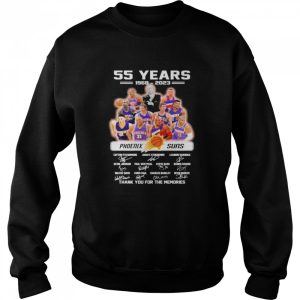 Phoenix Suns 55 years 1968 2023 thank you for the memories signatures shirt 4