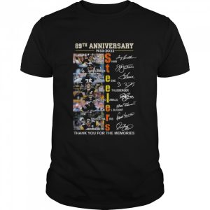 Pittsburgh Steelers 89th anniversary 1933 2022 thank you for the memories signatures shirt