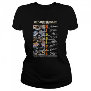 Pittsburgh Steelers 89th anniversary 1933 2022 thank you for the memories signatures shirt