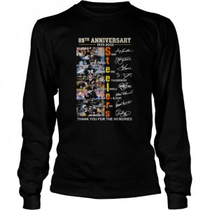 Pittsburgh Steelers 89th anniversary 1933 2022 thank you for the memories signatures shirt 3