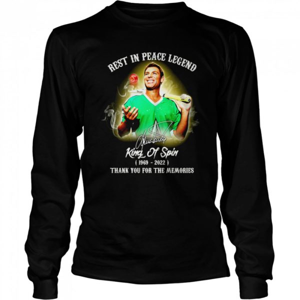 Rest in peace legend king of spin 1969-2022 thank you for the memories shirt