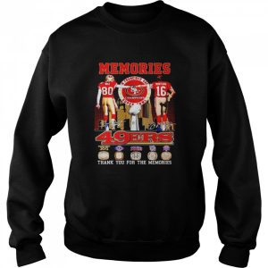 San Francisco 49ers memories Rice and Montana signatures shirt 4