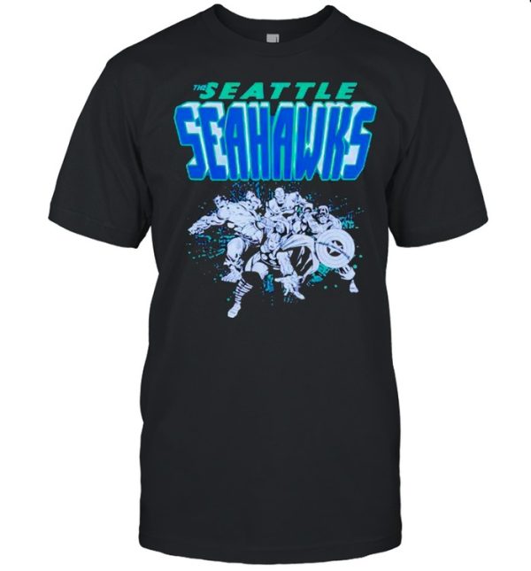 Seattle Seahawks Marvel Avengers shirt