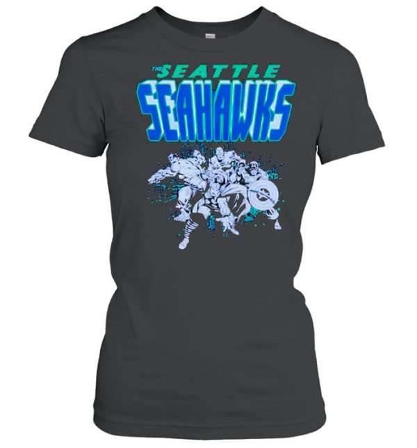 Seattle Seahawks Marvel Avengers shirt