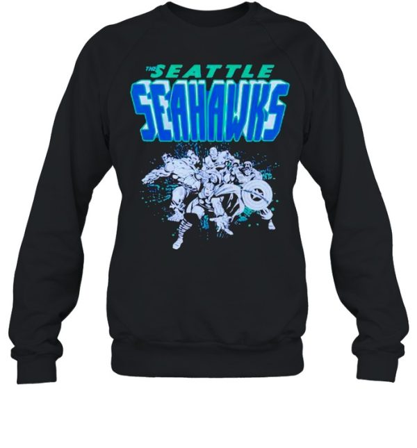 Seattle Seahawks Marvel Avengers shirt