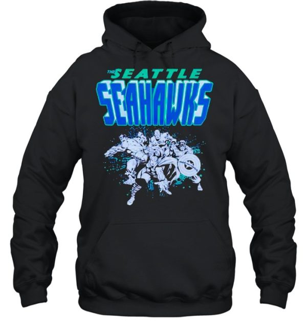 Seattle Seahawks Marvel Avengers shirt