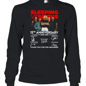 Sleeping Sirens 12th Anniversary 2009 2021 Thank You For The Memories T shirt 3