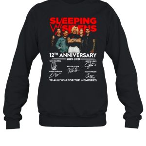 Sleeping Sirens 12th Anniversary 2009 2021 Thank You For The Memories T shirt 4