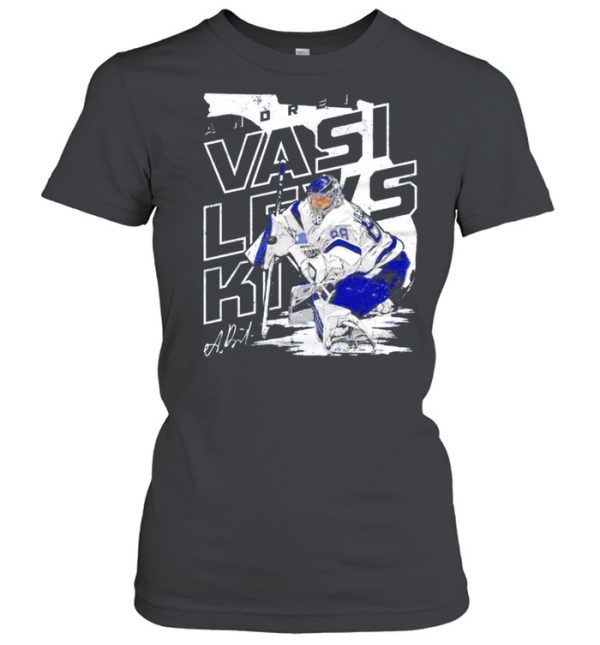 Tampa Bay Lightning Andrei Vasilevskiy player map signature shirt