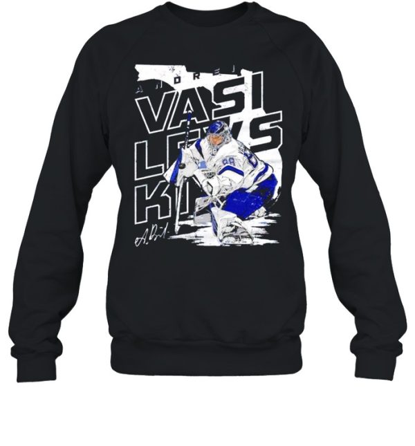 Tampa Bay Lightning Andrei Vasilevskiy player map signature shirt