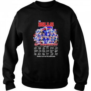 The Bills 62nd Anniversary 1960 2022 thank you for the memories shirt 4