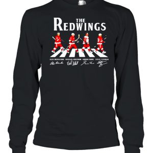 The Detroit Red Wings abbey road signatures shirt 3