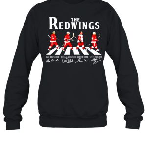 The Detroit Red Wings abbey road signatures shirt 4