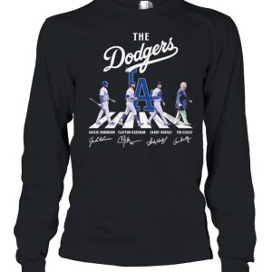 The Dodgers Abbey road signatures 2021 shirt 3