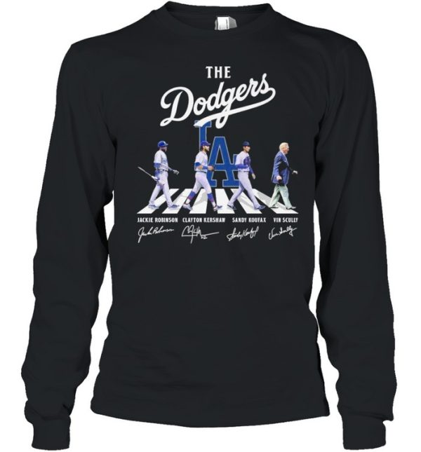 The Dodgers Abbey road signatures 2021 shirt