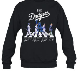 The Dodgers Abbey road signatures 2021 shirt 4