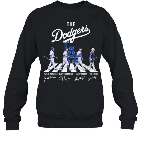 The Dodgers Abbey road signatures 2021 shirt