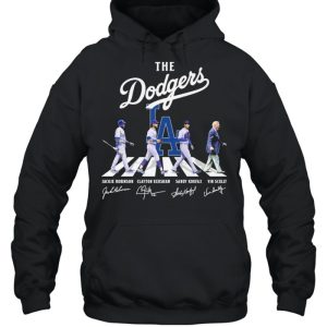 The Dodgers Abbey road signatures 2021 shirt 5