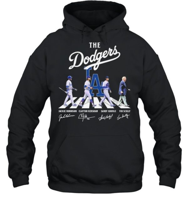 The Dodgers Abbey road signatures 2021 shirt