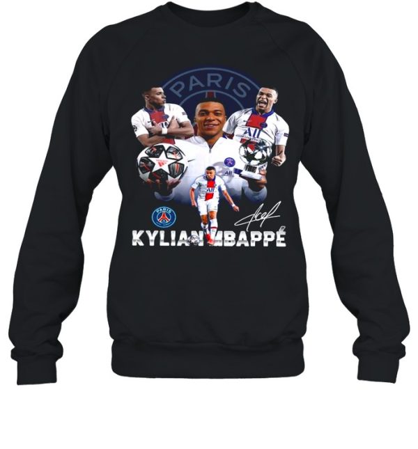 The Kylian Mbappe Paris Saint Germain Mvp For Uefa Champions League 2021 Signatures shirt