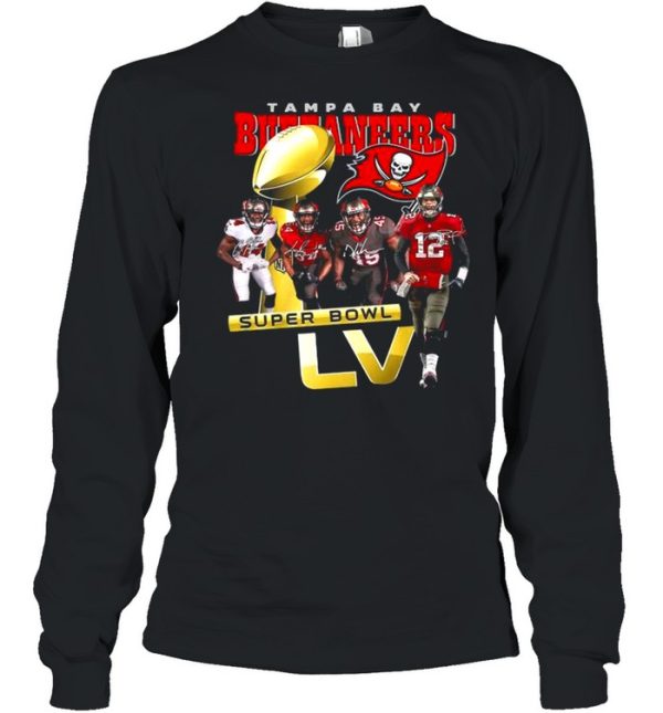 Tom Brady Devin White Lavonte David and Chris Godwin Tampa Bay Buccaneers With Super Bowl Lv 2021 Signatures shirt